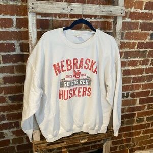 White Nebraska husker Sweatshirt